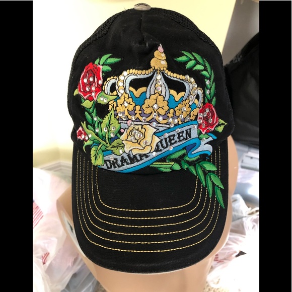 Jolly Roger Accessories Drama Queen Adjustable Black Stud Cap